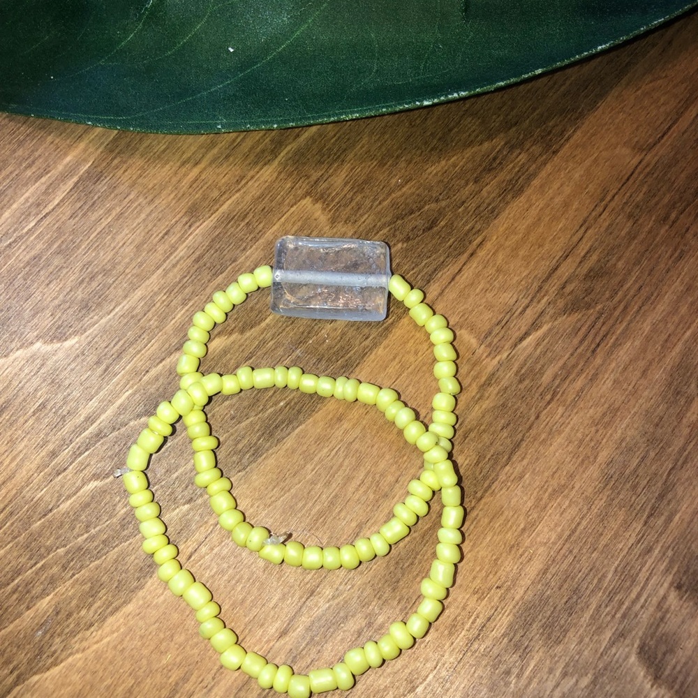 Neon Yellow Stackable Bracelet - Picture 2 of 3